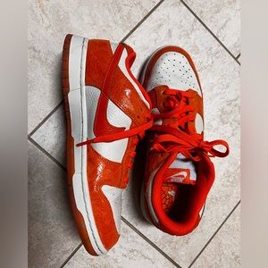 Nike Women’s Dunk Lows “Cracked Orange” size 9.5